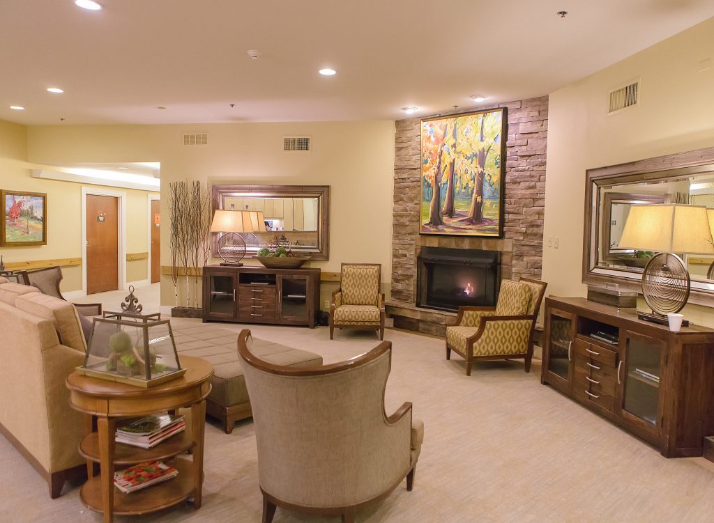 A living room common area at Heritage Living Center a skilled nursing nursing home