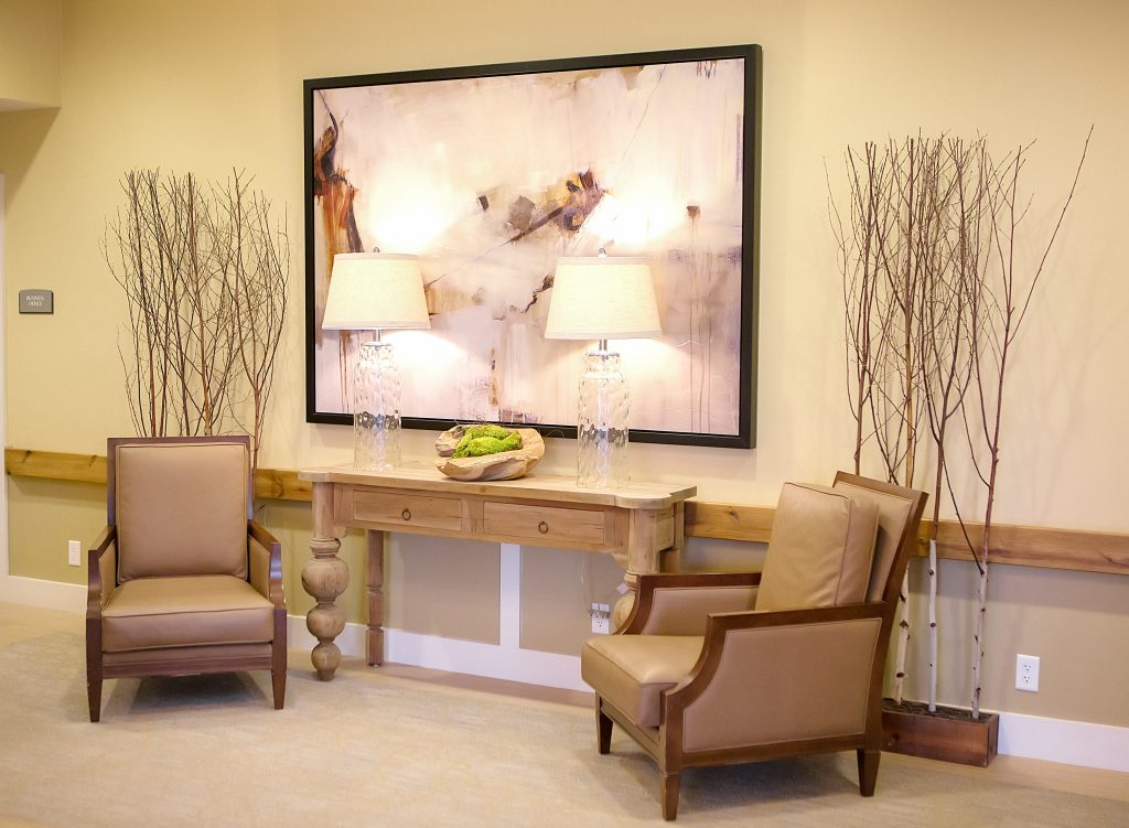 A sitting area at Heritage Living Center a skilled nursing facility nursing home